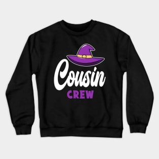 Halloween Cousin Matching Witch Hat Crewneck Sweatshirt